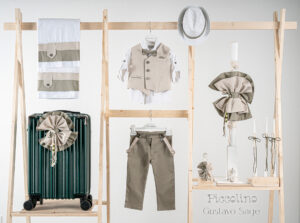 Πακέτο βάπτισης για αγόρι Piccolino Gustavo sage