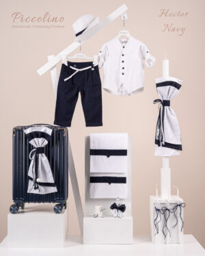 Πακέτο βάπτισης για αγόρι Piccolino Hector navy