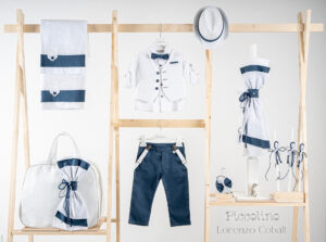 Πακέτο βάπτισης για αγόρι Piccolino Lorenzo cobalt