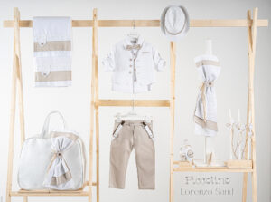 Πακέτο βάπτισης για αγόρι Piccolino Lorenzo sand