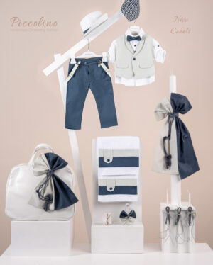 Πακέτο βάπτισης για αγόρι Piccolino Nico cobalt