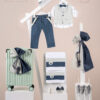 Πακέτο βάπτισης για αγόρι Piccolino Nico cobalt