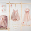 Πακέτο βάπτισης για κορίτσι Piccolino Beatrice puce με βαλίτσα pink