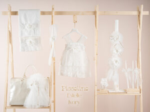 Πακέτο βάπτισης για κορίτσι Piccolino Estelle ivory με τσάντα  ivory