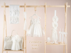 Πακέτο βάπτισης για κορίτσι Piccolino Jessica ivory με τσάντα καπιτονέ ivory