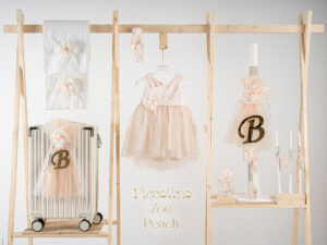 Πακέτο βάπτισης για κορίτσι Piccolino Zoe peach με βαλίτσα ecru