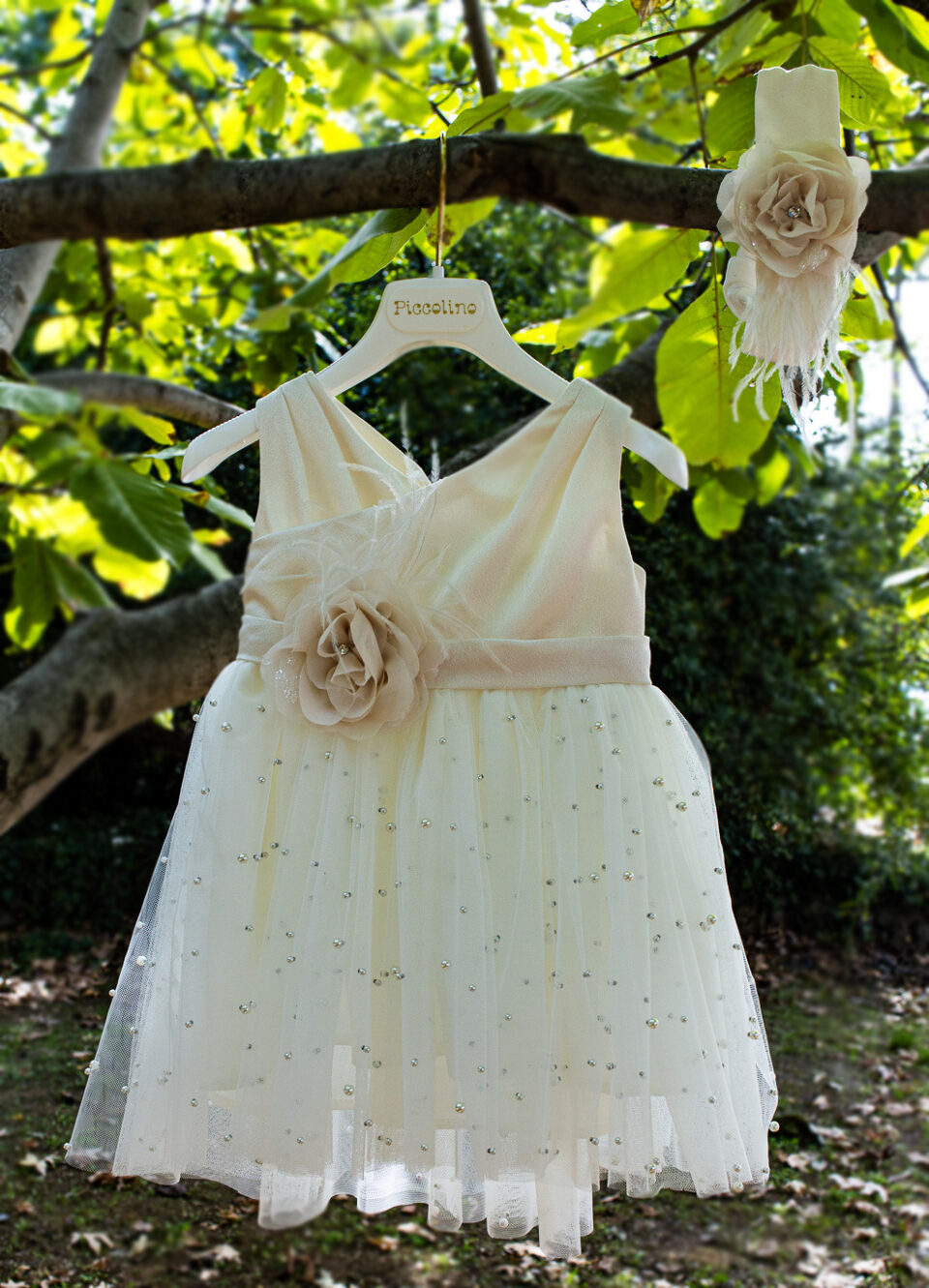 Βαπτιστικό φόρεμα Piccolino Zoe Beige